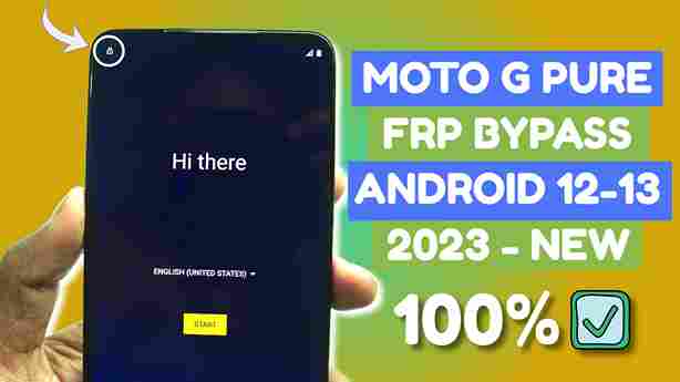 Bypass FRP Motorola G Pure Without PC and Talkback