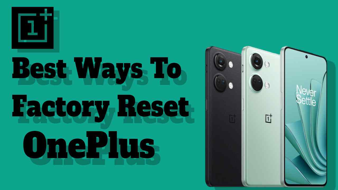 how to reset oneplus phone