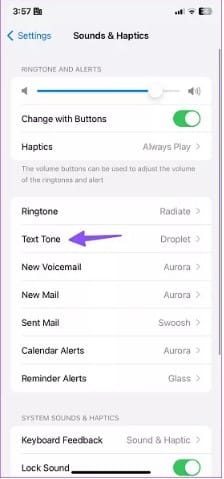 iphone text tone