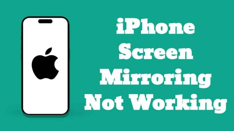 fix iPhone screen mirroring