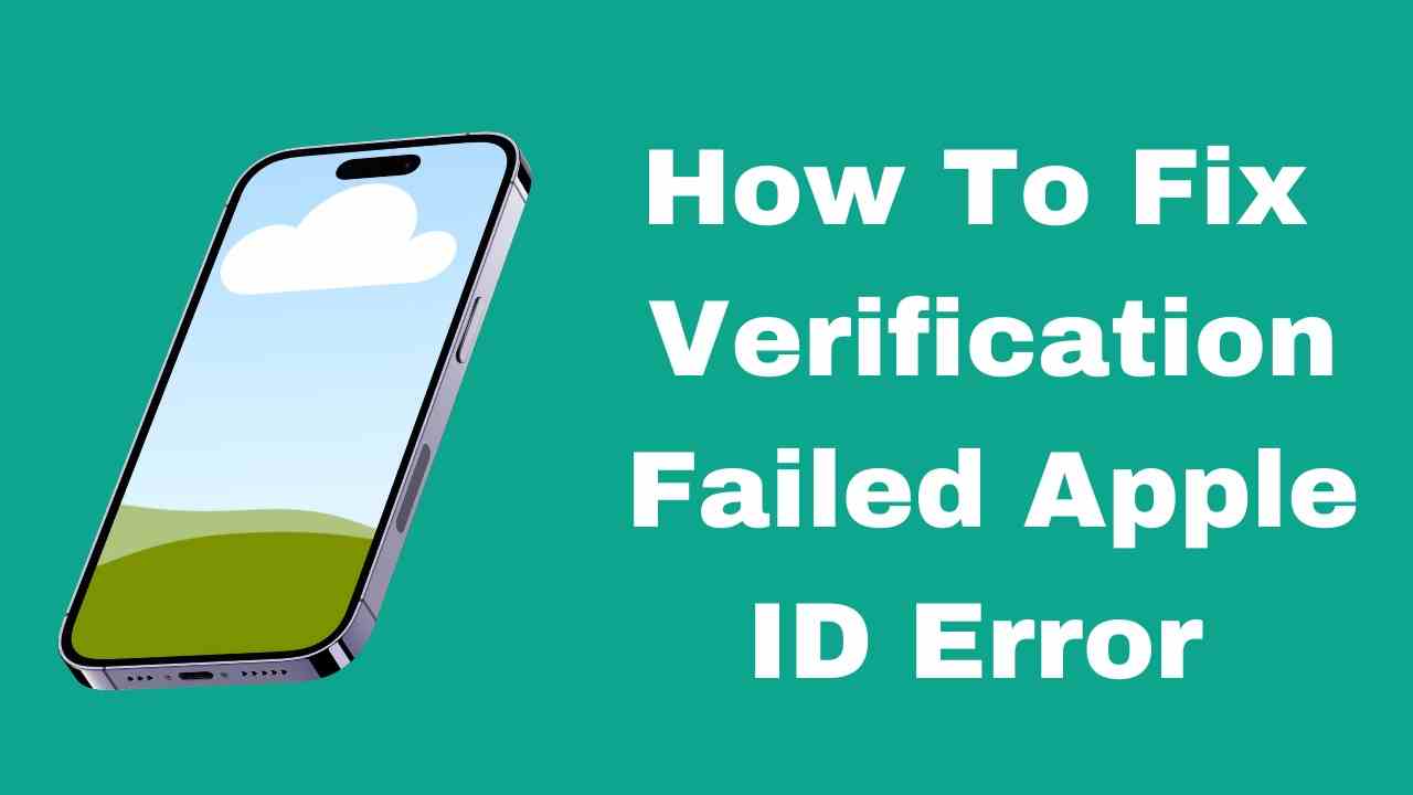 how to fix verification apple id error