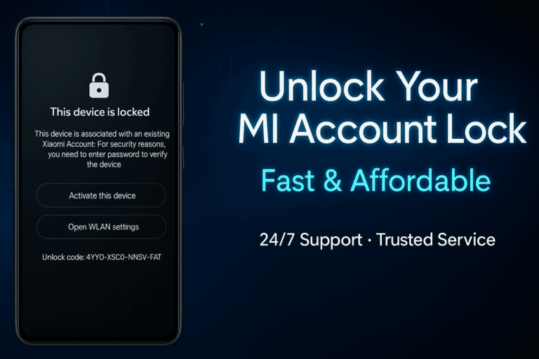Remove Mi Account Lock