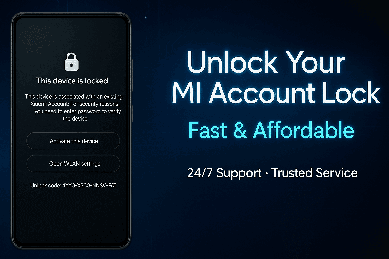 Remove Mi Account Lock on Xiaomi 11i