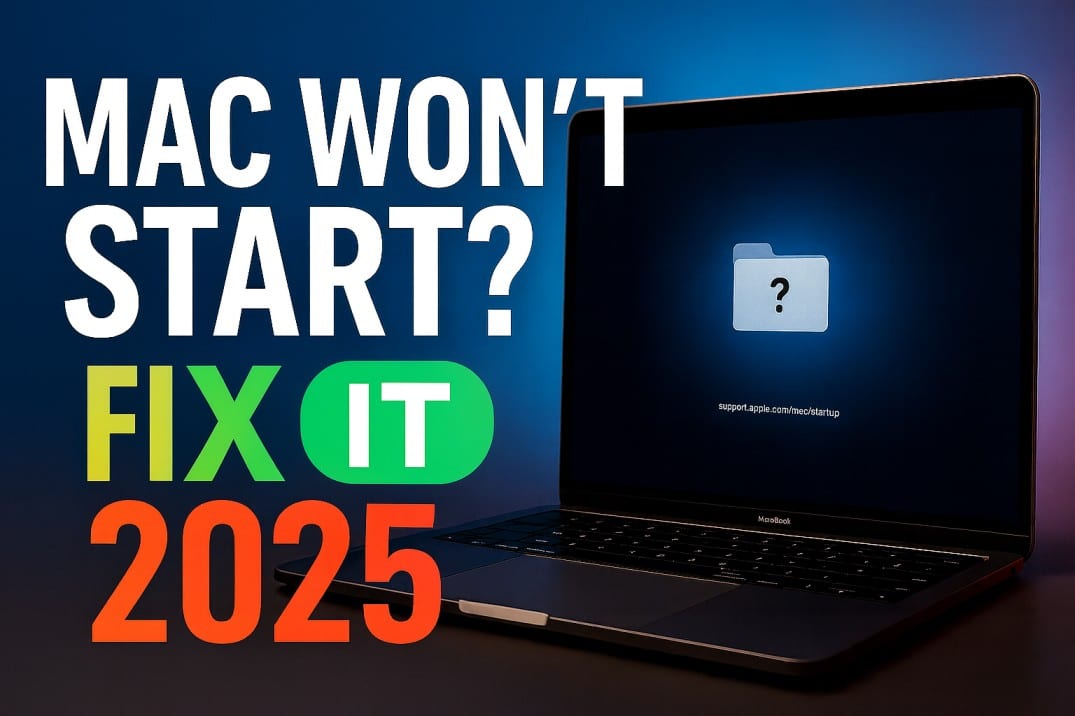 gray folder with question mark error fix on macbook